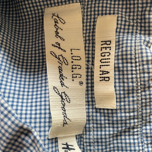 Fine Checker Print Oxford - Picture 3 of 5